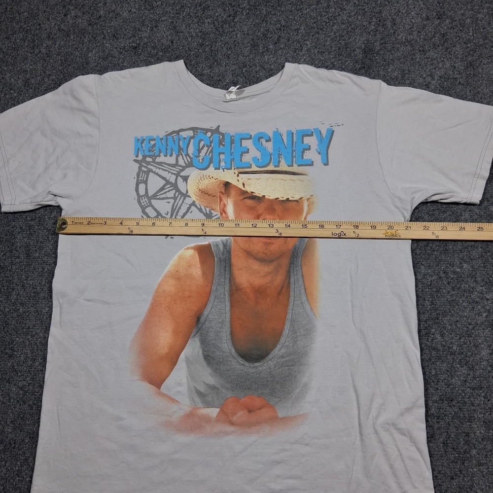Kenny Chesney Concert‎ Tour Graphic T-Shirt Gray Organic Cotton Large - Picture 7 of 10
